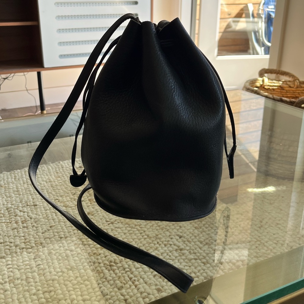 Baggu Leather Bucket Bag